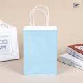 Usine directement écologique blanc cadeau Kraft sacs en papier avec poignées